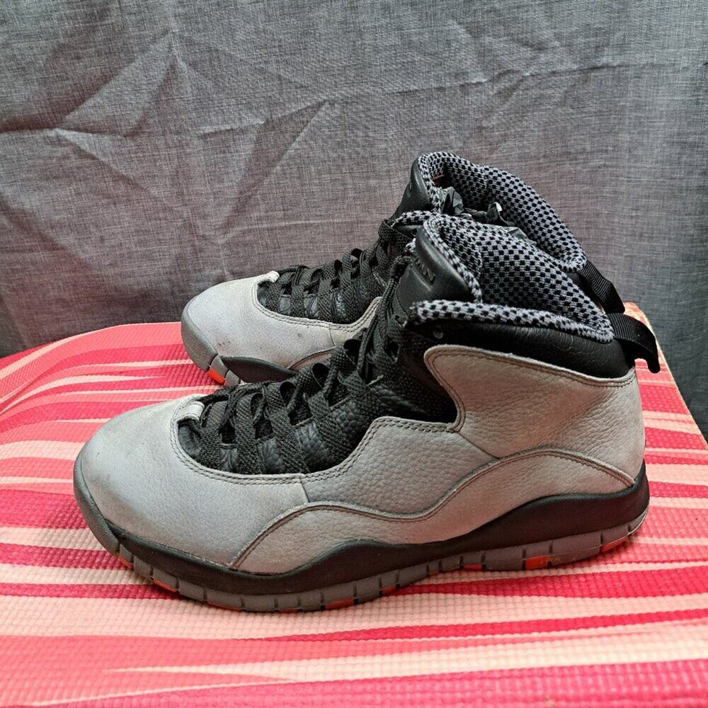 %Nike Air Jordan X 10 Retro - US Men's 10.5 - Cool Grey/Infrared-Black - AJ11